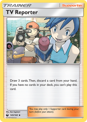 TV Reporter (149/168) [Sun & Moon: Celestial Storm] - Destination Retro