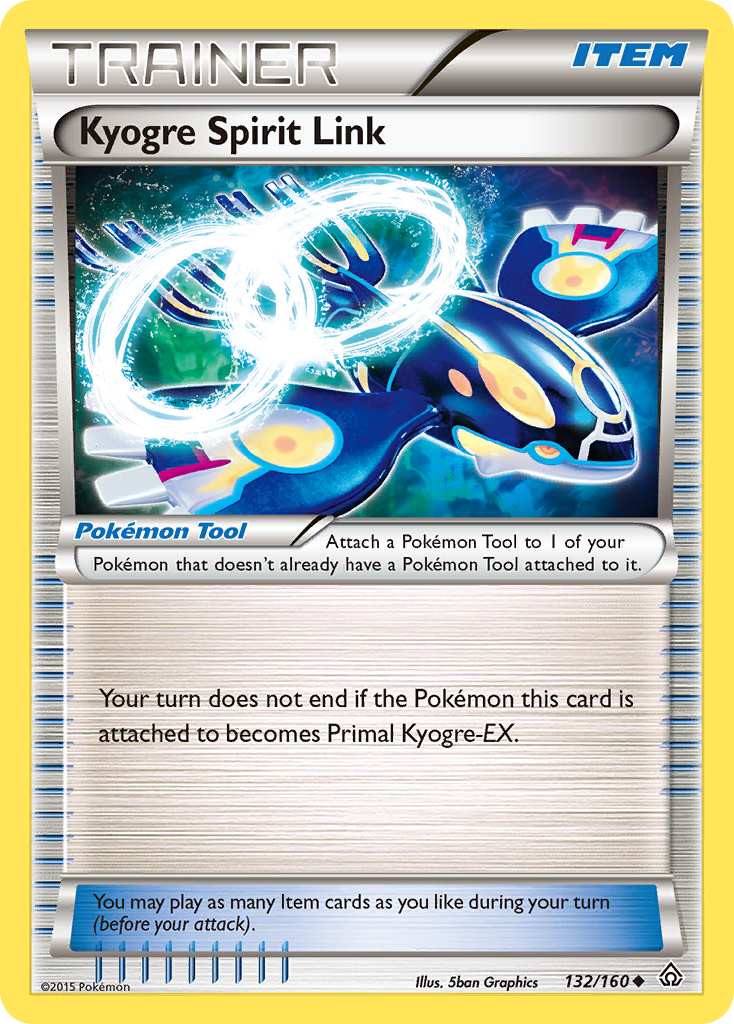 Kyogre Spirit Link (132/160) [XY: Primal Clash] - Destination Retro