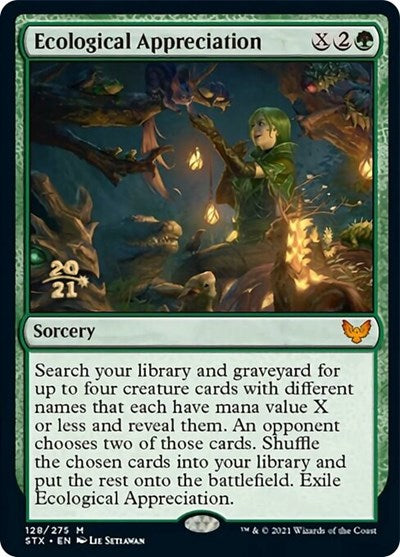 Ecological Appreciation [Strixhaven: School of Mages Prerelease Promos] - Destination Retro