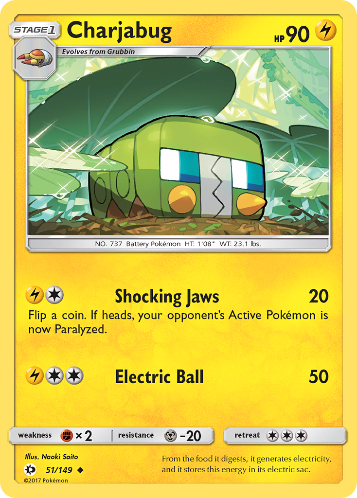 Charjabug (51/149) [Sun & Moon: Base Set] - Destination Retro
