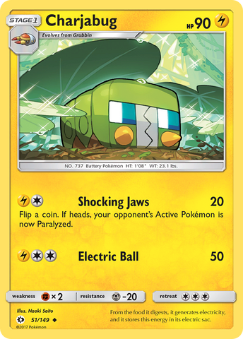 Charjabug (51/149) [Sun & Moon: Base Set] - Destination Retro