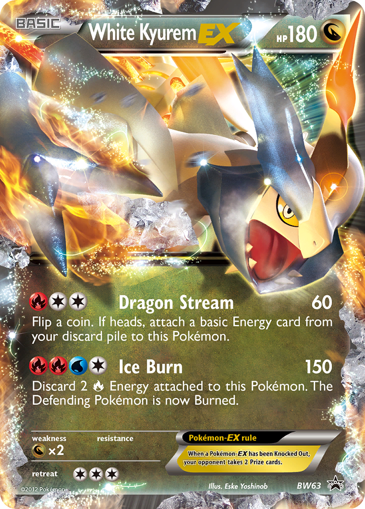 White Kyurem EX (BW63) [Black & White: Black Star Promos] - Destination Retro