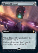 Threefold Signal (Extended Art) [Streets of New Capenna Commander] - Destination Retro