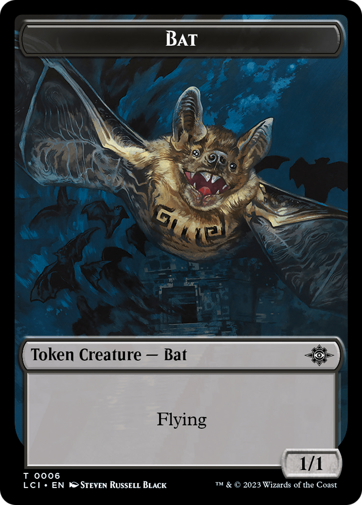 Bat // Vampire (0004) Double-Sided Token [The Lost Caverns of Ixalan Commander Tokens] - Destination Retro