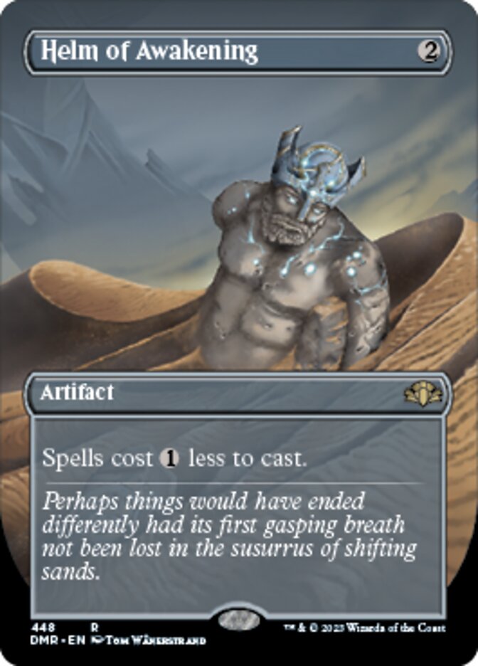 Helm of Awakening (Borderless Alternate Art) [Dominaria Remastered] - Destination Retro