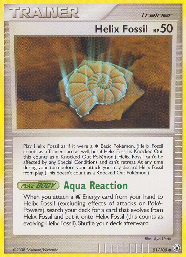 Helix Fossil (91/100) [Diamond & Pearl: Majestic Dawn] - Destination Retro