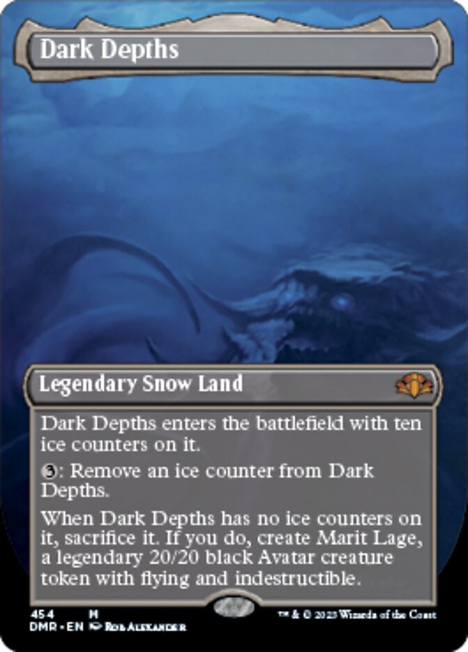 Dark Depths (Borderless Alternate Art) [Dominaria Remastered] - Destination Retro