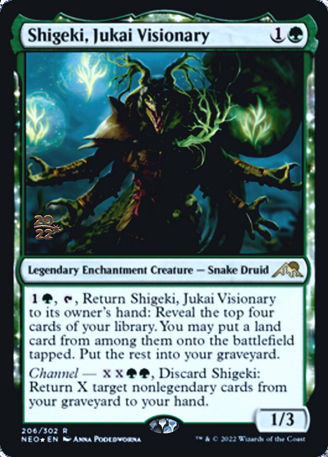 Shigeki, Jukai Visionary [Kamigawa: Neon Dynasty Prerelease Promos] - Destination Retro