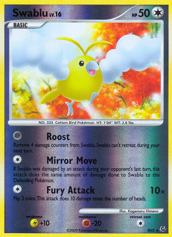 Swablu (SH5) [Platinum: Base Set] - Destination Retro