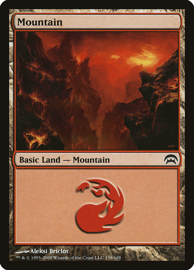Mountain (158) [Planechase] - Destination Retro