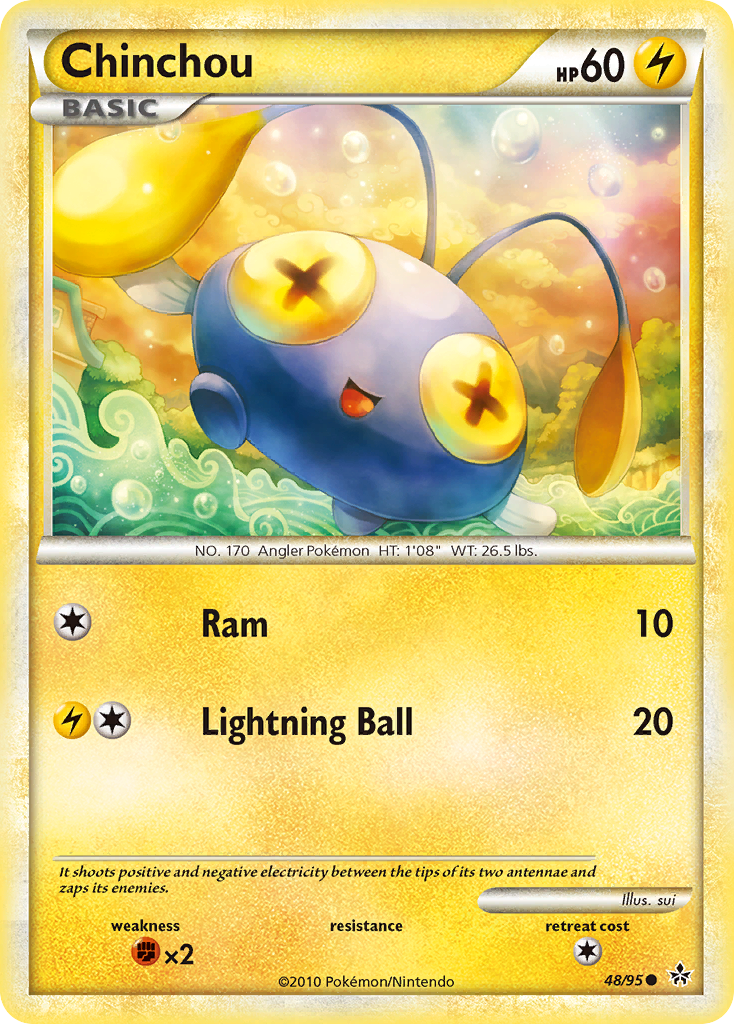 Chinchou (48/95) [HeartGold & SoulSilver: Unleashed] - Destination Retro