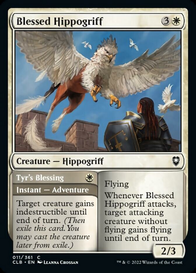 Blessed Hippogriff // Tyr's Blessing [Commander Legends: Battle for Baldur's Gate] - Destination Retro