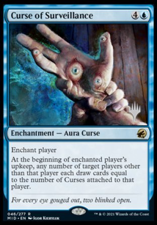 Curse of Surveillance (Promo Pack) [Innistrad: Midnight Hunt Promos] - Destination Retro