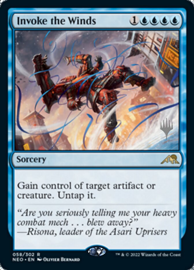 Invoke the Winds (Promo Pack) [Kamigawa: Neon Dynasty Promos] - Destination Retro