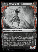 Kolaghan Warmonger (Showcase Halo Foil) [March of the Machine: The Aftermath] - Destination Retro