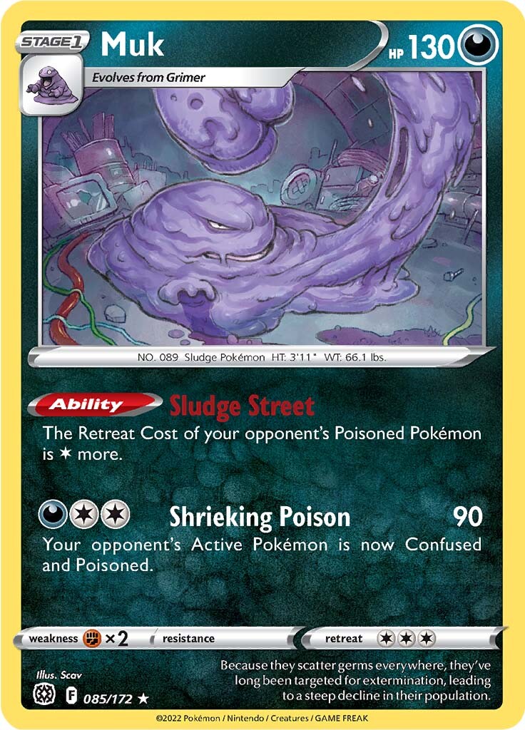Muk (085/172) [Sword & Shield: Brilliant Stars] - Destination Retro