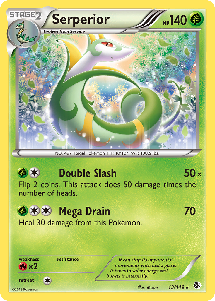 Serperior (13/149) [Black & White: Boundaries Crossed] - Destination Retro