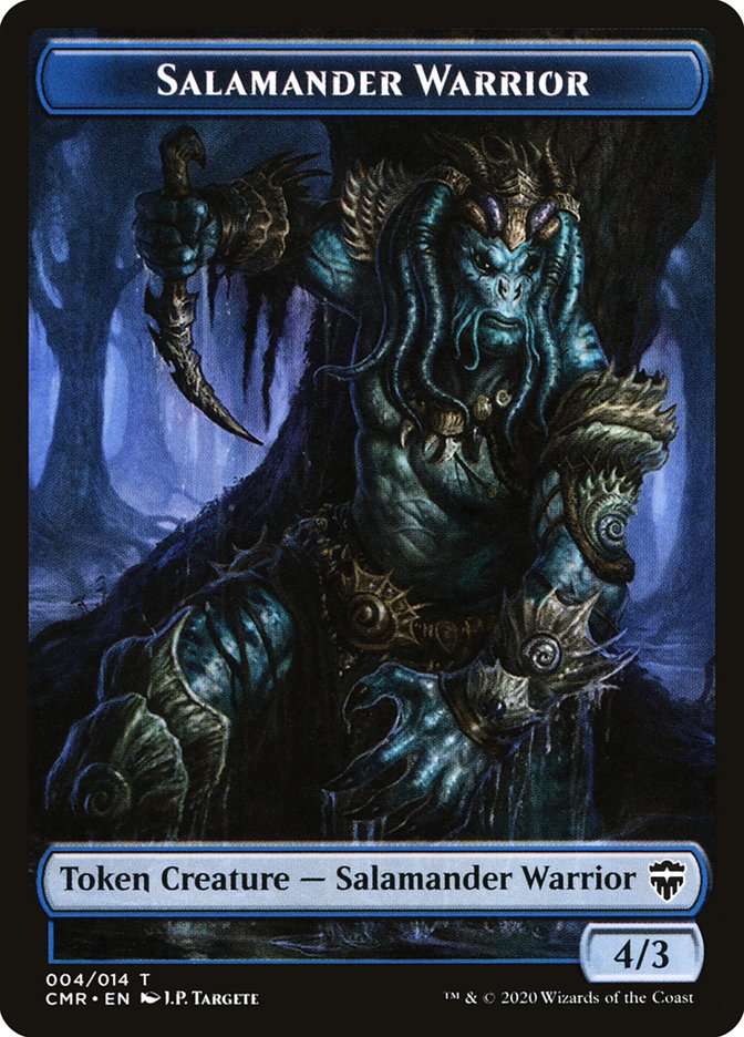 Rock // Salamander Warrior Token [Commander Legends Tokens] - Destination Retro