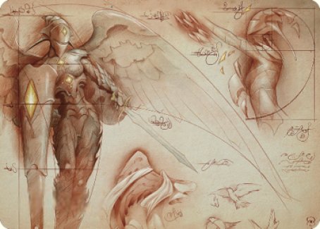 Platinum Angel Art Card [The Brothers' War Art Series] - Destination Retro