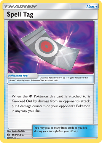 Spell Tag (190/214) [Sun & Moon: Lost Thunder] - Destination Retro