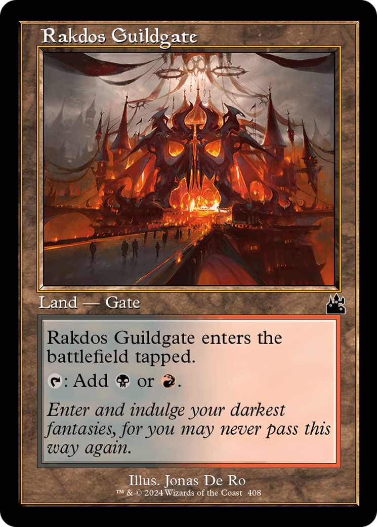Rakdos Guildgate (Retro Frame) [Ravnica Remastered] - Destination Retro