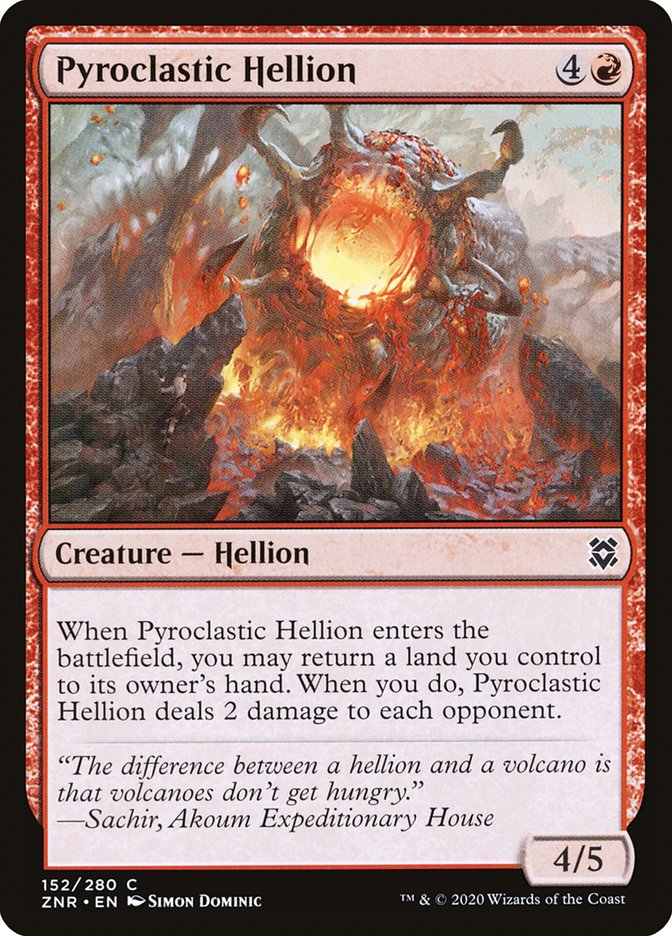 Pyroclastic Hellion [Zendikar Rising] - Destination Retro