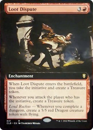 Loot Dispute (Extended Art) [Commander Legends: Battle for Baldur's Gate] - Destination Retro