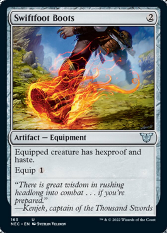Swiftfoot Boots [Kamigawa: Neon Dynasty Commander] - Destination Retro