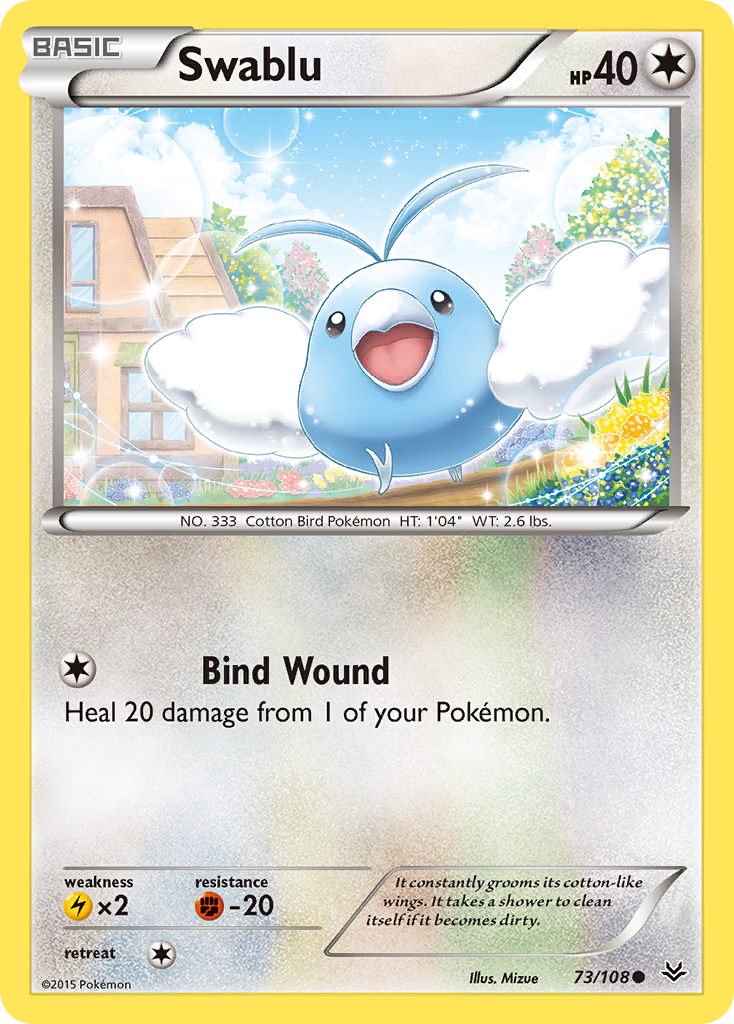 Swablu (73/108) [XY: Roaring Skies] - Destination Retro