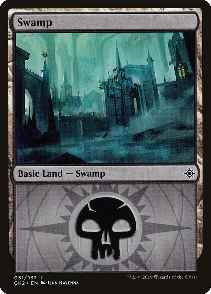 Swamp (51) [Ravnica Allegiance Guild Kit] - Destination Retro