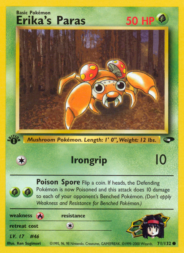 Erika's Paras (71/132) [Gym Challenge 1st Edition] - Destination Retro