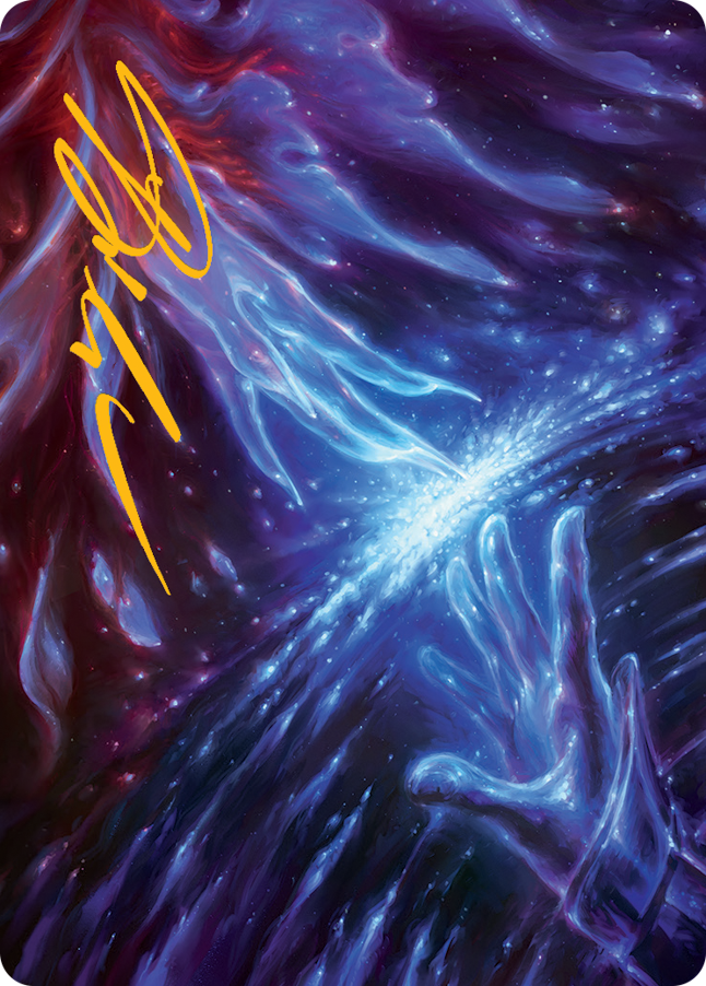 Transcendent Message Art Card (Gold-Stamped Signature) [March of the Machine Art Series] - Destination Retro