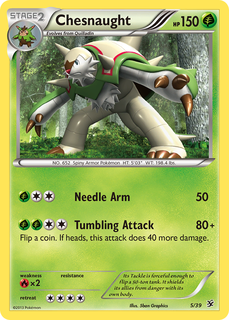 Chesnaught (5/39) [XY: Kalos Starter Set] - Destination Retro