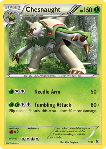 Chesnaught (5/39) [XY: Kalos Starter Set] - Destination Retro