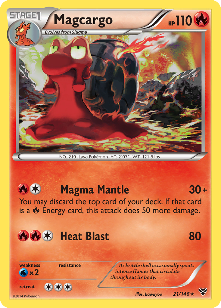 Magcargo (21/146) [XY: Base Set] - Destination Retro