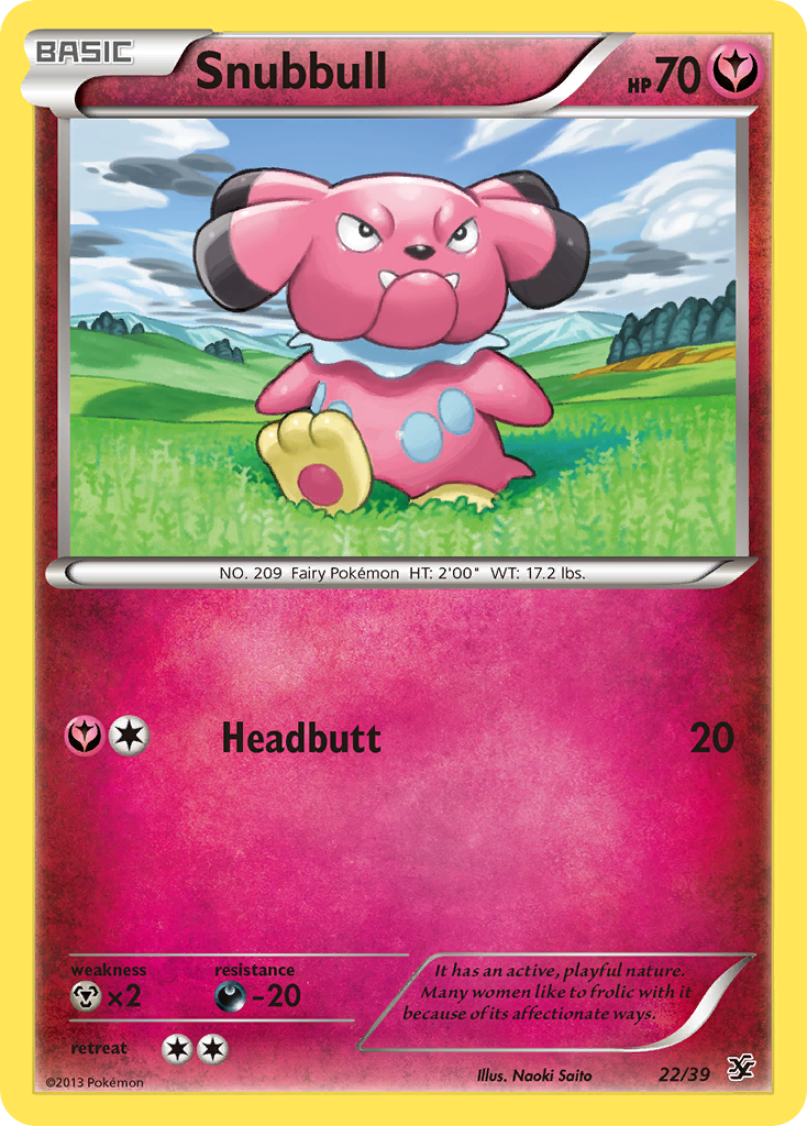 Snubbull (22/39) [XY: Kalos Starter Set] - Destination Retro