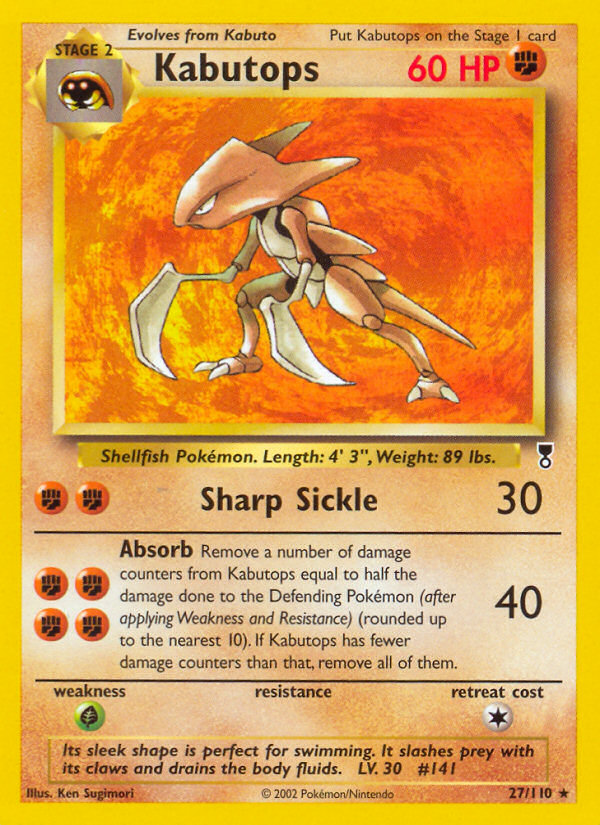 Kabutops (27/110) [Legendary Collection] - Destination Retro