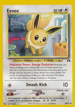 Eevee (38/75) [Neo Discovery Unlimited] - Destination Retro