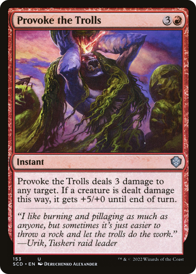 Provoke the Trolls [Starter Commander Decks] - Destination Retro