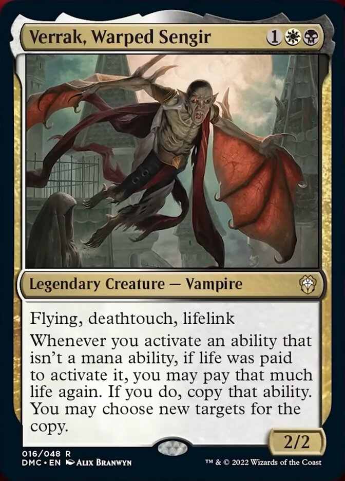 Verrak, Warped Sengir [Dominaria United Commander] - Destination Retro