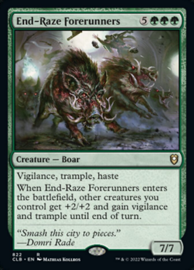 End-Raze Forerunners [Commander Legends: Battle for Baldur's Gate] - Destination Retro