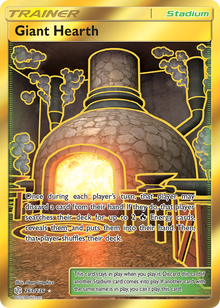 Giant Hearth (263/236) [Sun & Moon: Cosmic Eclipse] - Destination Retro