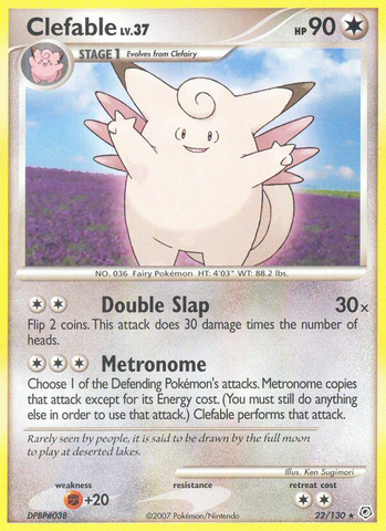 Clefable (22/130) [Diamond & Pearl: Base Set] - Destination Retro