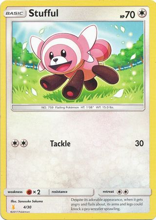 Stufful (4/30) [Sun & Moon: Trainer Kit - Lycanroc & Alolan Raichu] - Destination Retro