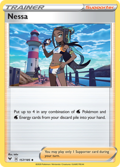 Nessa (157) [Sword & Shield: Vivid Voltage] - Destination Retro