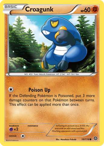 Croagunk (58/114) [XY: Steam Siege] - Destination Retro