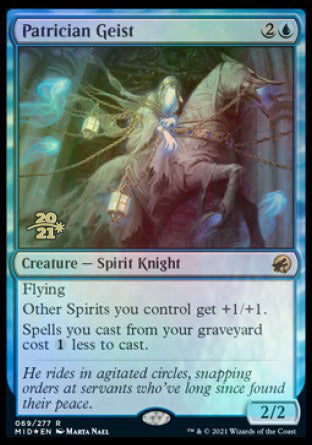 Patrician Geist [Innistrad: Midnight Hunt Prerelease Promos] - Destination Retro