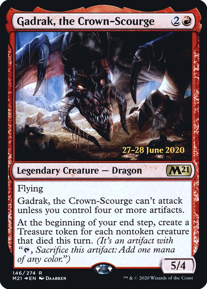 Gadrak, the Crown-Scourge  [Core Set 2021 Prerelease Promos] - Destination Retro