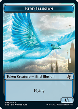 Bird Illusion // Elf Warrior Double-Sided Token [Game Night: Free-for-All Tokens] - Destination Retro