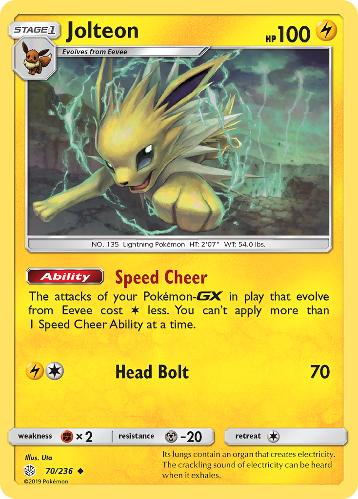 Jolteon (70/236) [Sun & Moon: Cosmic Eclipse] - Destination Retro